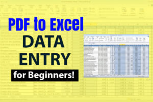 Read more about the article PDF to Excel Data Entry Jobs: A Complete Guide to Earning Online