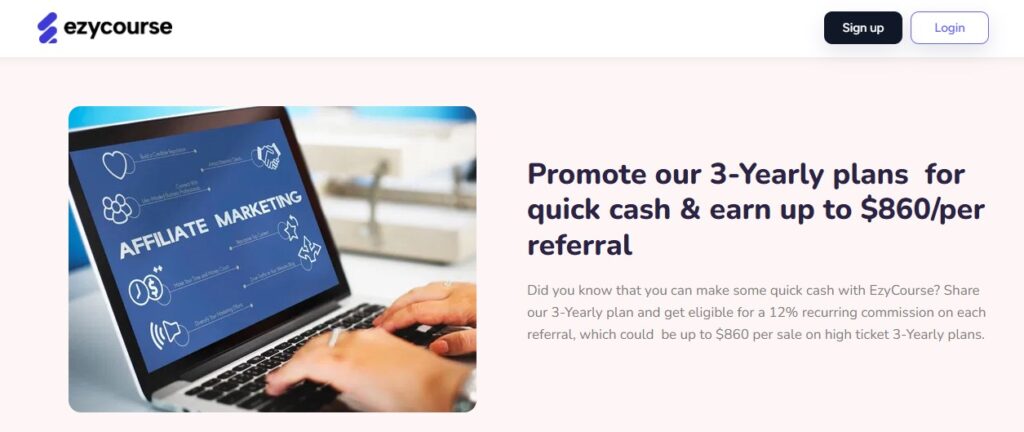 EzyCourse Affiliate Program