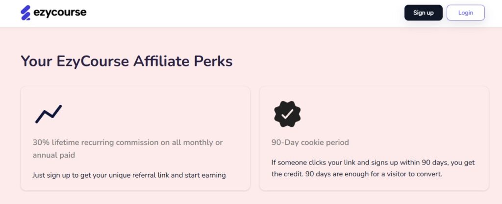 EzyCourse Affiliate Program