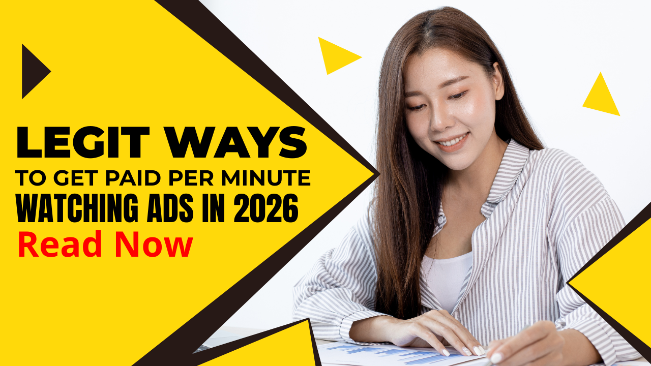 Read more about the article Legit Ways to Get Paid Per Minute for Watching Ads in 2026
