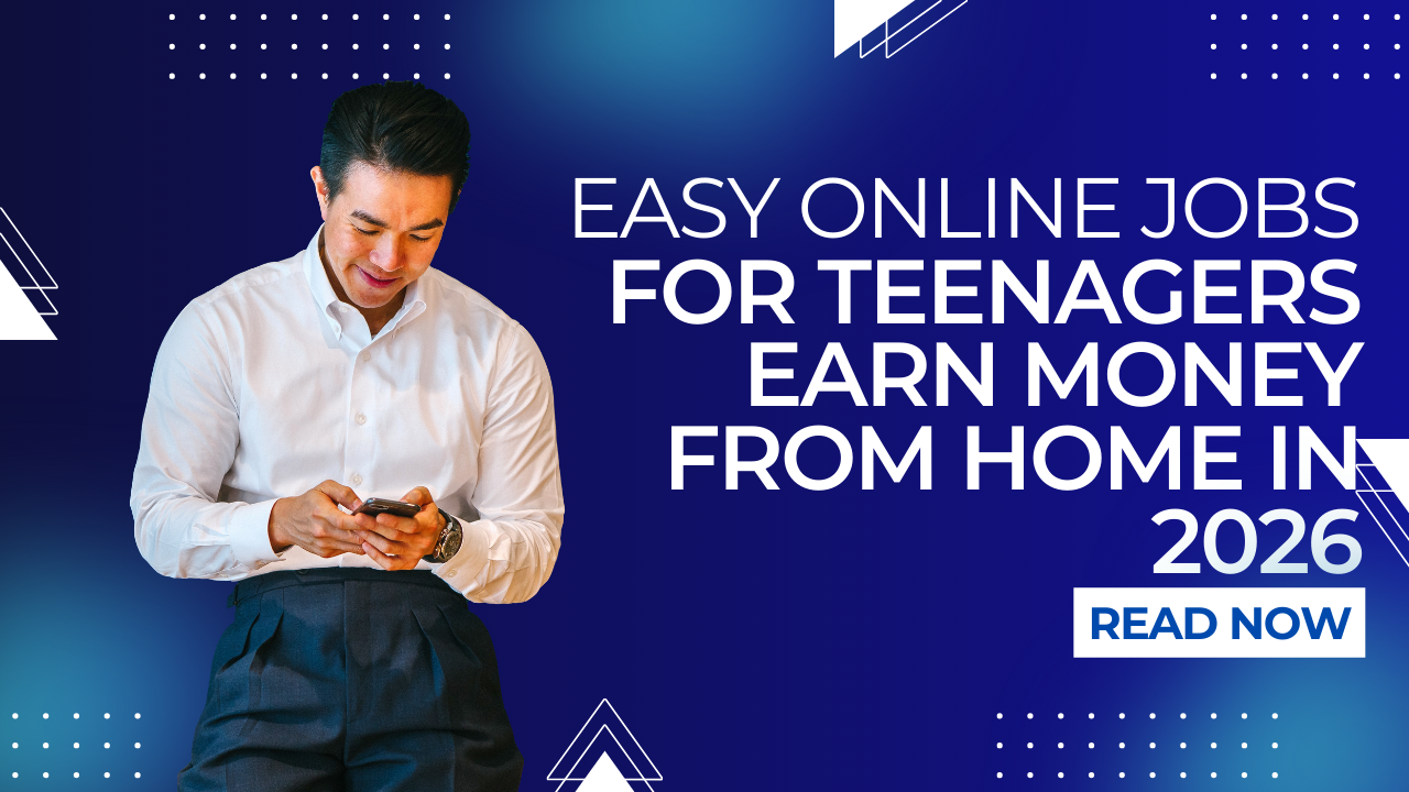 Read more about the article Easy Online Jobs for Teenagers: Earn Money from Home in 2026